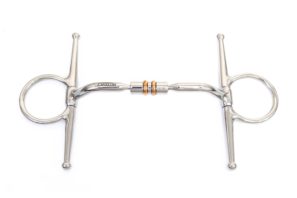 Western D-Ring Comfort Snaffle Bit avec rouleaux en cuivre Western D-Ring Comfort Snaffle Bit avec rouleaux en cuivre